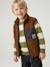 Striped sweatshirt with crew neck for boys hazel+navy blue+pistachio 