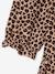 Long-sleeved dress for girls camel 