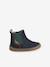 Baby first steps leather boots navy blue 