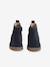 Baby first steps leather boots navy blue 