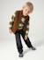 Loose-fit jeans for boys black+double stone 
