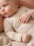 Pack of 3 long-sleeved newborn bodysuits cappuccino 