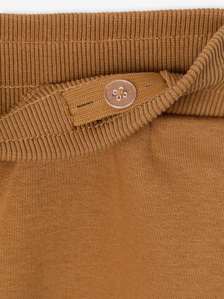 Hooded sports set for boys bordeaux red+ochre+sage green 