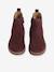 Leather Boots with Elastic, for Girls bordeaux red+camel+gold+navy blue 
