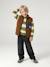 Striped sweatshirt with crew neck for boys hazel+navy blue+pistachio 
