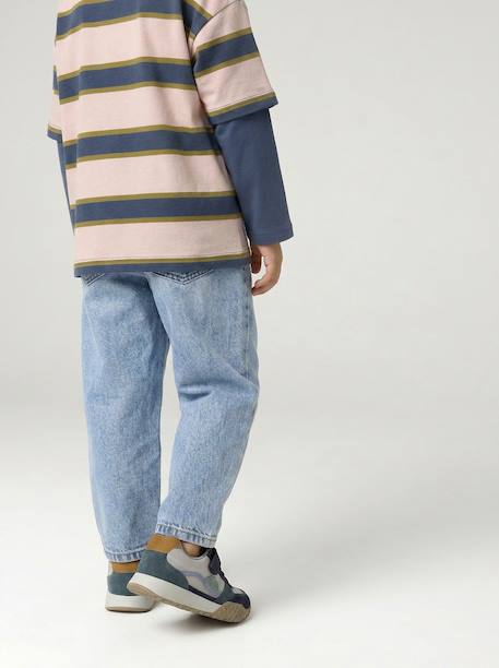 Straight-leg jeans for boys double stone 