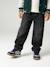 Loose-fit jeans for boys black+double stone 
