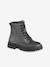 Lace-up ankle boots for girls silver 