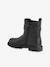 Zip-up synthetic boots for girls black 