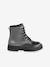 Lace-up ankle boots for girls silver 