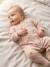Pack of 2 newborn sleepsuits beige 