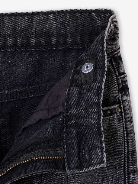 Wide-leg jeans for girls denim grey 