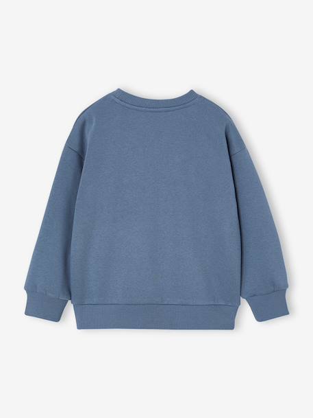 Crew neck sweatshirt for boys denim blue 
