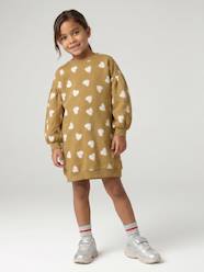 Girls-Dresses-Short sweatshirt dress for girls