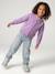 Girls' embroidered floral Mom jeans blue+light blue+medium blue 