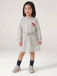 Girls-Dresses-Short hooded dress for girls