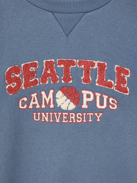 Crew neck sweatshirt for boys denim blue 