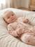 Pack of 2 newborn sleepsuits beige 