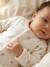 Pack of 2 baby sleepsuits with front opening cappuccino+pale pink+sage green 