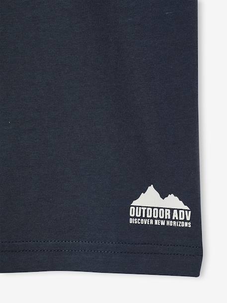 Pack of 3 short-sleeved t-shirts caramel+navy blue+pecan nut+sage green 