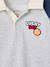 Long-sleeved polo shirt for boys marl grey 