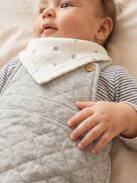 Customisable 3-piece baby set marl grey 