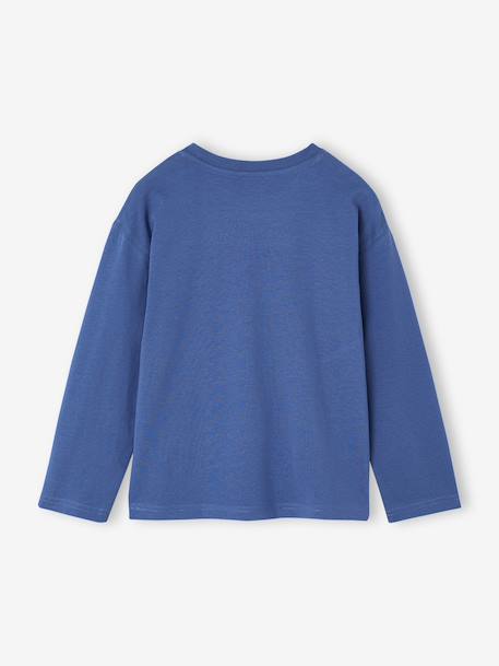 Pack of 3 long-sleeved T-shirts for boys green+royal blue 