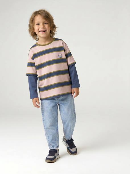 Straight-leg jeans for boys double stone 