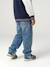 Loose-fit jeans for boys black+double stone 