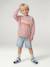 Crewneck sweatshirt for boys pale pink 