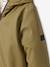 Long hooded raincoat for girls khaki 