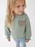 Sweatshirt for girls grey green 