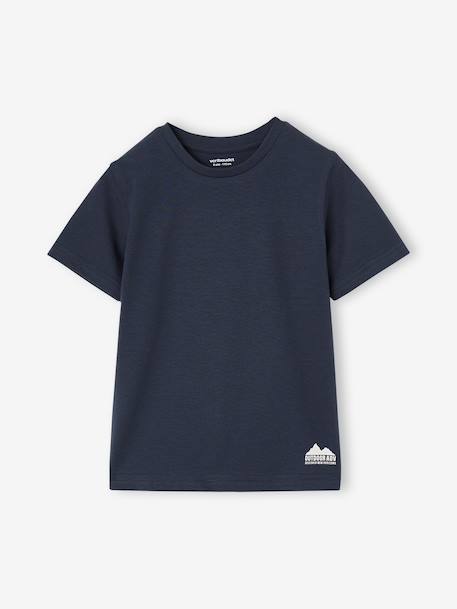 Pack of 3 short-sleeved t-shirts caramel+navy blue+pecan nut+sage green 