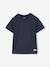 Pack of 3 short-sleeved t-shirts caramel+navy blue+pecan nut+sage green 