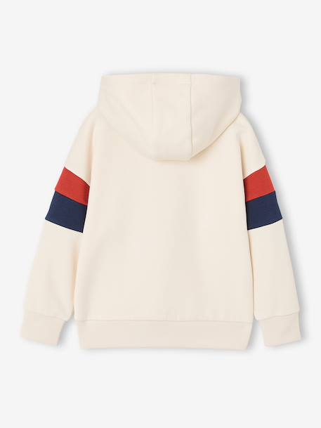 Hooded Sweatshirt with Print marl white+navy blue+pecan nut+sage green+white 