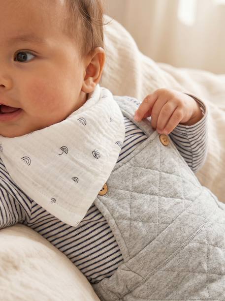 Customisable 3-piece baby set marl grey 