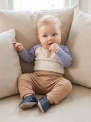 -Trousers in Cotton Fleece, for Newborn Babies