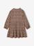 Long-sleeved dress for girls camel 