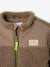 Zip-up jacket for baby boys taupe 