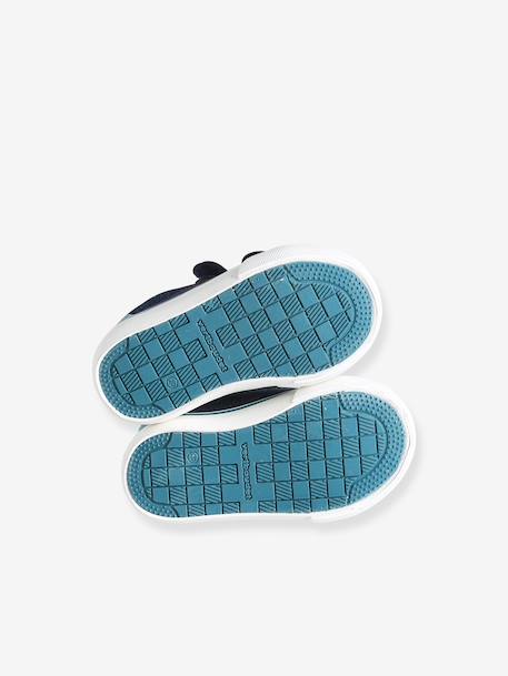 First walking shoes with touch-fastening straps for baby blue 