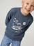 Sweatshirt with front print for boys marl red+marl white+night blue 