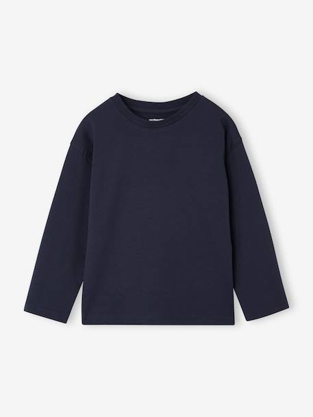 Pack of 3 long-sleeved T-shirts for boys green+royal blue 