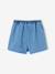 Pleated denim skort for girls medium blue 
