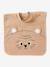 Set of 3 Animals Bibs, Easy to Put On caramel+ecru+sage 