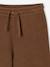 Wide-leg trousers for girls chocolate 