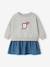 Dress with long sleeves for baby girls stone 