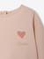 Long-sleeved T-shirt for baby girls grey blue+pale pink 