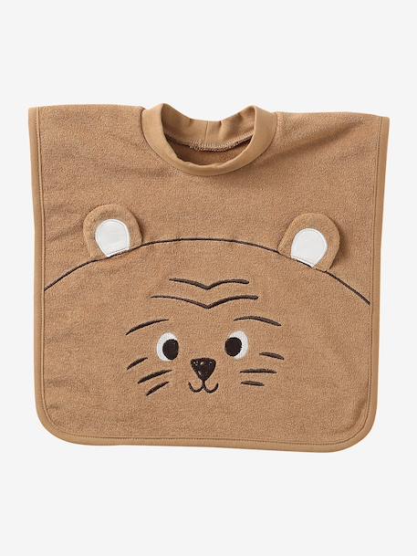 Set of 3 Animals Bibs, Easy to Put On caramel+ecru+sage 