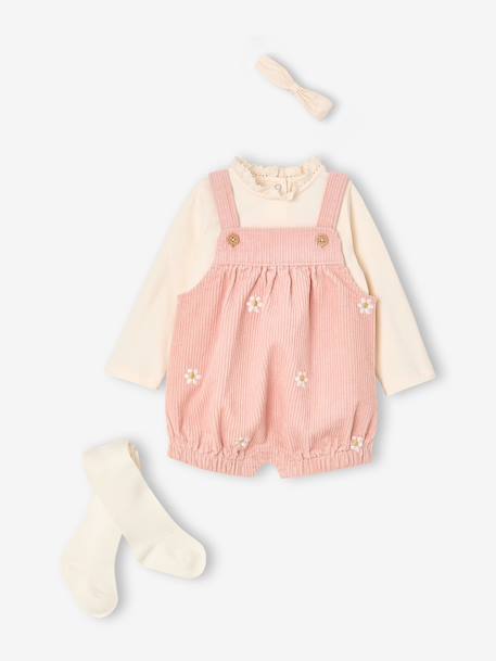 4-piece set for baby girls pale pink 