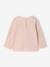 Long-sleeved T-shirt for baby girls grey blue+pale pink 